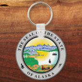 Alaska State Seal Sleutelhanger (Voorkant)