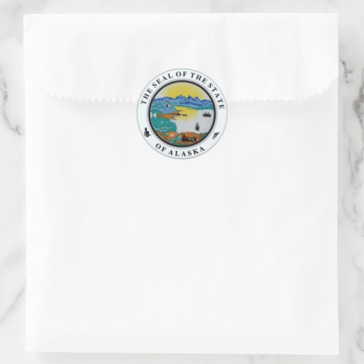 Alaska State Seal Stickers (Tas)