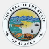 Alaska State Seal Stickers (Voorkant)