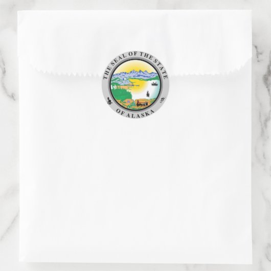 Alaska State Seal Stickers (Tas)