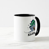 Alaska State Tattoo stijl Noorderlicht, Grizzly Mok (Voorkant rechts)