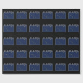 Alaska State Text Flag Cadeaupapier (Vlak)