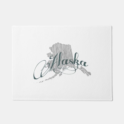 Alaska State Typografie Deurmat (Voorkant)