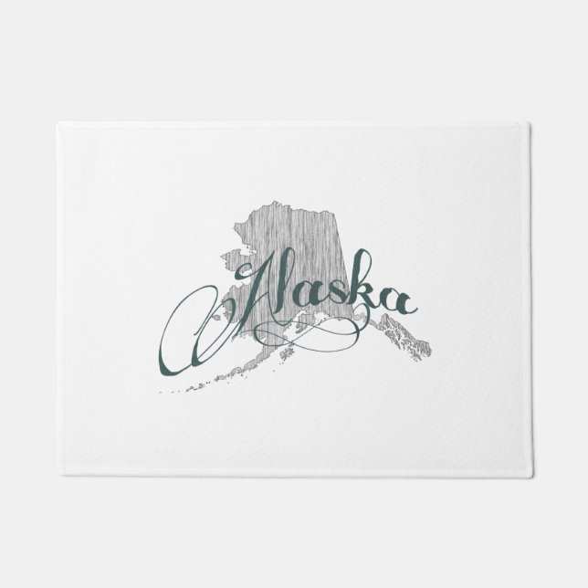 Alaska State Typografie Deurmat (Voorkant)