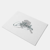 Alaska State Typografie Deurmat (Schuin)