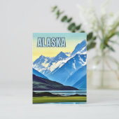 Alaska, State, USA,,, , Natuur, bergen, Briefkaart (Staand voorkant)