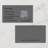 Alaska State Visitekaartje gebeeldhouwde stenen lo (Voorkant / Achterkant)