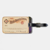 Alaska Steamship 1923 Bagagelabel (Achterkant horizontaal)