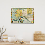Alaska Steamship Company (1936) Map reproductie Poster (Keuken)