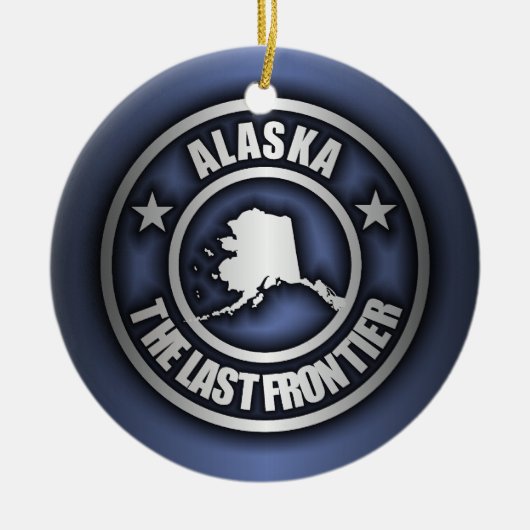 "Alaska Steel" decoratieve Ornamenten (blauw) (Voorkant)