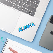 Alaska Stickers (Laptop met iPhone)
