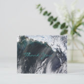 Alaska stofstorm bedankkaart briefkaart (Staand voorkant)
