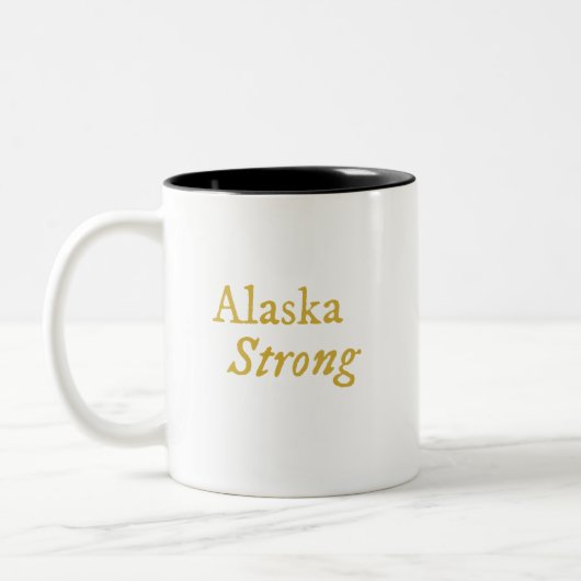 Alaska Strong Coffee Mok (Links)