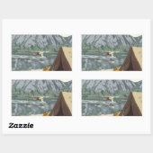 Alaska Struik mensen Rechthoekige Sticker (Vel)