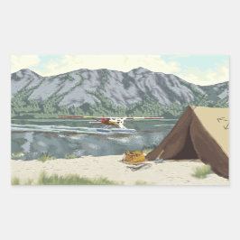 Alaska Struik mensen Rechthoekige Sticker