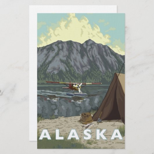 Alaska Struik Plane Souvenirs Briefpapier (Voorkant / Achterkant)