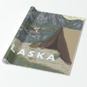 Alaska Struik Plane Souvenirs Cadeaupapier (Uitgerold)