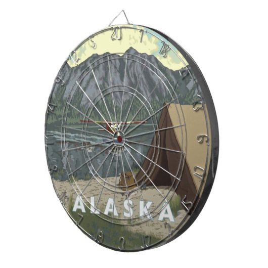 Alaska Struik Plane Souvenirs Dartbord (Voorkant Rechts)