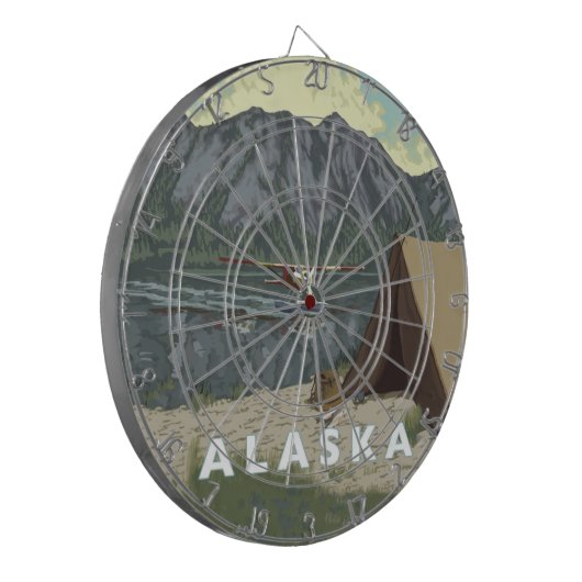 Alaska Struik Plane Souvenirs Dartbord (Voorkant Links)