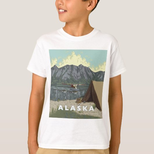 Alaska Struik Plane Souvenirs T-shirt (Voorkant)