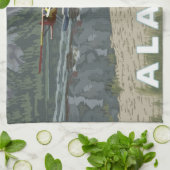 Alaska Struik Plane Souvenirs Theedoek (Gevouwen)