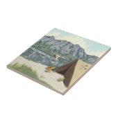 Alaska Struik Plane Vist Herten Camp Lodge Tegeltje (Zijkant)