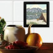 Alaska Struik Plane Vist Herten Camp Lodge Tegeltje