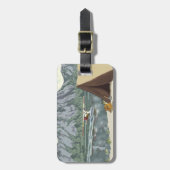 Alaska Struik Planet en Vist reizen Bagagelabel (Voorkant verticaal)