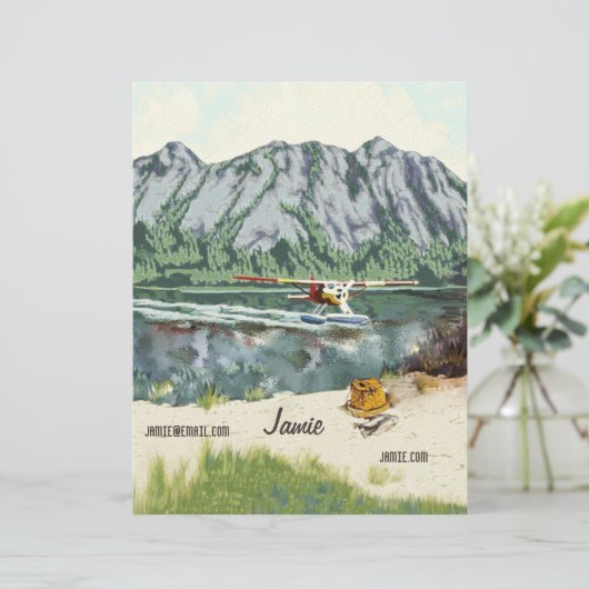 Alaska Struik Planet en Vist reizen Briefhoofd (Staand voorkant)