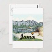 Alaska Struik Planet en Vist reizen Briefkaart (Voorkant / Achterkant)