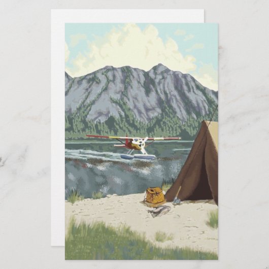 Alaska Struik Planet en Vist reizen Briefpapier (Voorkant / Achterkant)