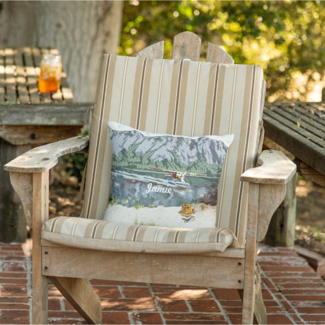 Alaska Struik Planet en Vist reizen Buitenkussen (Stoel)