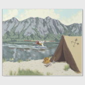 Alaska Struik Planet en Vist reizen Cadeaupapier (Vlak)