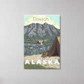 Alaska Struik Planet en Vist reizen Canvas Afdruk (Voorkant)