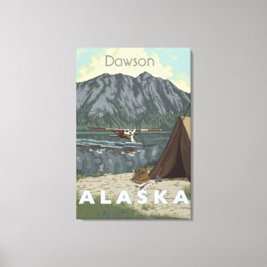 Alaska Struik Planet en Vist reizen Canvas Afdruk (Voorkant)
