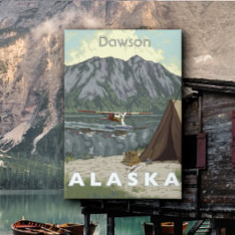 Alaska Struik Planet en Vist reizen Canvas Afdruk