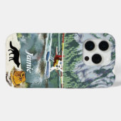 Alaska Struik Planet en Vist reizen Case-Mate iPhone Case (Achterkant (horizontaal))