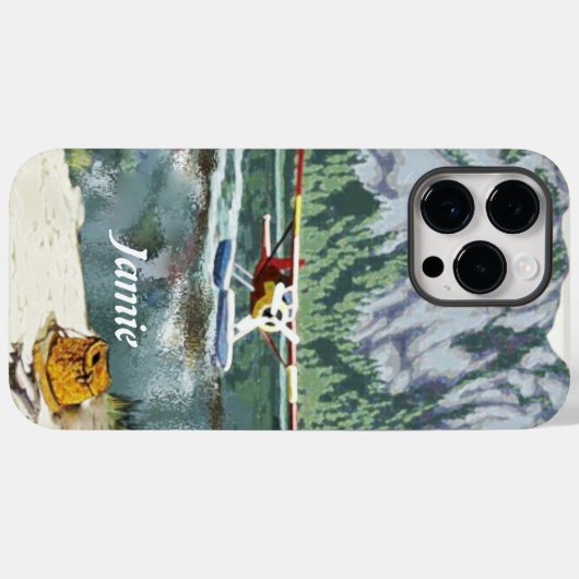 Alaska Struik Planet en Vist reizen Case-Mate iPhone Case (Achterkant (horizontaal))