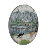 Alaska Struik Planet en Vist reizen Dartbord (Voorkant Links)