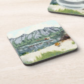 Alaska Struik Planet en Vist reizen Drankjes Onderzetter (Linkerzijde)