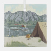 Alaska Struik Planet en Vist reizen Glas Ornament (Voorkant)