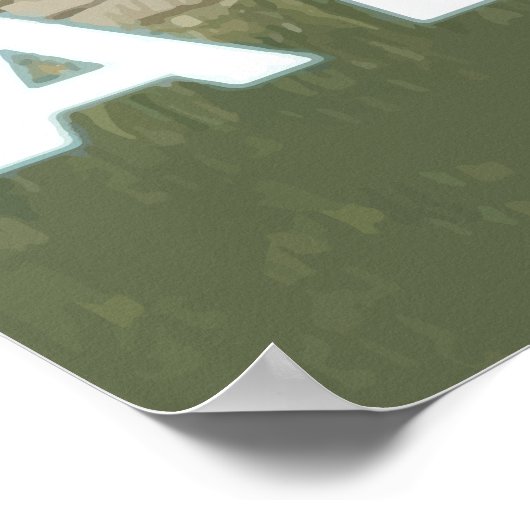 Alaska Struik Planet en Vist reizen Poster (Hoek)