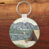 Alaska Struik Planet en Vist reizen Sleutelhanger (Voorkant)