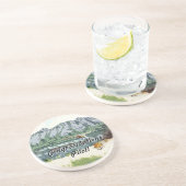 Alaska Struik Planet en Vist reizen Zandsteen Onderzetter (Zijkant)