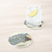 Alaska Struik Planet en Vist reizen Zandsteen Onderzetter (Zijkant)