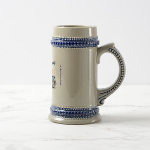 Alaska Style Motorcycle Stein King Crab Bierpul