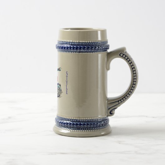 Alaska Style Motorcycle Stein King Crab Bierpul (Rechts)