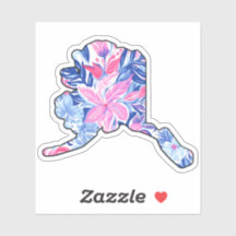 Alaska Summer - Lilly Inspired - 3" x 3" Sticker