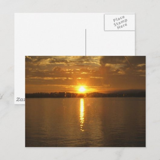 Alaska Sunset Briefkaart (Voorkant / Achterkant)