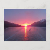 Alaska Sunset Briefkaart (Voorkant)